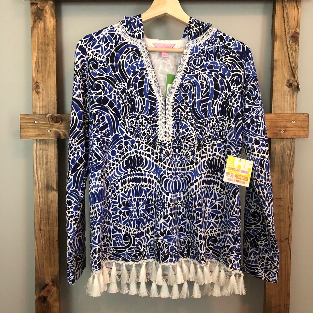 Lilly Pulitzer | Fringe Harmon Hoodie UPF 50+